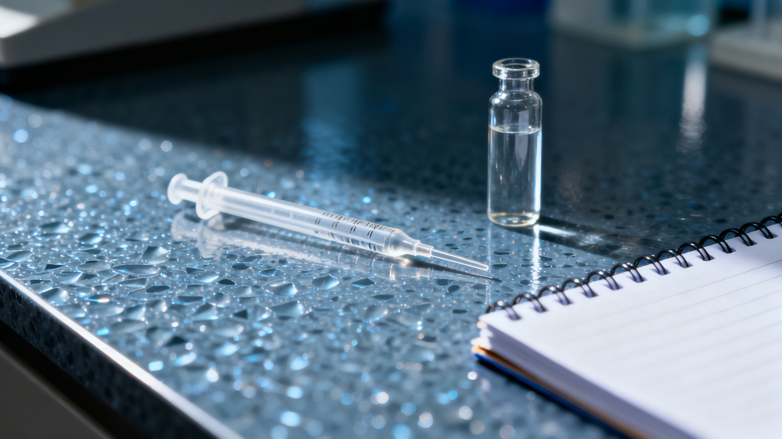 Still-life detail for biotech research cloud hosting